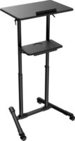 Gembird TVS-DESK-01-BK Állítható Álló Gurulós Irodai Asztal - Fekete