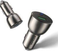 Ugreen CD213 USB-C (PD) + USB-A Autós gyorstöltő 36W - Szürke