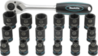 Makita E-30069 Racsnis Dugókulcs készlet (19db / csomag)