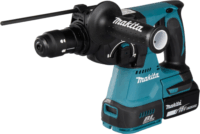 Makita DHR243JWX2 Akkus Fúró-Vésőkalapács + 2x 18V Akku + Koffer + Porelszívó egység