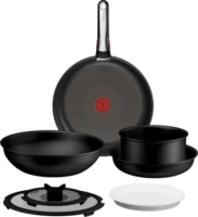 Tefal P0009953 Ingenio Excellence+ 8 részes Serpenyő készlet 18 / 22 / 28 cm - Fekete