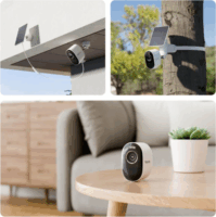 Reolink Argus Series B330 Lite Smart Wifi 5MP 3K Ultra HD napelemes Okos Kamera - Fehér