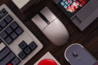 8BitDo Retro R8 N Edition Bluetooth + RF Wireless Gaming Egér Dokkolóval - Szürke