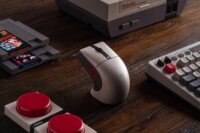 8BitDo Retro R8 N Edition Bluetooth + RF Wireless Gaming Egér Dokkolóval - Szürke