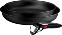 Tefal P0009653 Ingenio Excellence+ 3 részes Serpenyő készlet 22 / 26 cm - Fekete