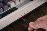8BitDo Retro 87 N Edition Mechanikus Tri-Mode Wireless Gaming Billentyűzet US - Szürke/Fehér/Piros