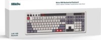 8BitDo Retro 108 N Edition Mechanikus Tri-Mode Wireless Gaming Billentyűzet US - Szürke/Fehér/Piros