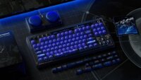 8BitDo Retro 87 Mecha Break Edition Mechanikus Tri-Mode Wireless Gaming Billentyűzet US - Fekete/Kék
