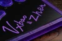 8BitDo Arcade Stick All-Button Signature Edition Tri-Mode Wireless Gaming Kontroller (PC / Switch) - Átlátszó/Lila