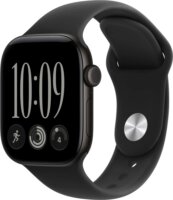 Apple Watch Series 12 Cellular Okosóra 42mm S/M Fekete Sport szíjjal - Fekete