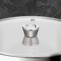 Tefal E3366455 Emotion+ Rozsdamentes Acél Fazék Üvef fedővel Ø 28cm 9,5L - Inox