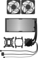 Fractal Design Radius 240mm RGB All In One Univerzális CPU Vízhűtés - Fekete