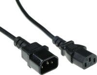 ACT AK5031 C13 IEC - C14 IEC Hálózati Tápkábel 3m - Fekete
