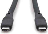 Digitus AK-300350-015-S USB4 Type-C apa - USB4 Type-C apa 2.0 Kábel 240W 1.5m - Fekete