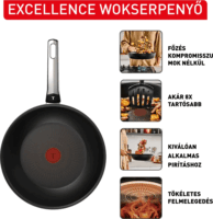 Tefal G3200702 Excellence Wok serpenyő 30cm - Fekete