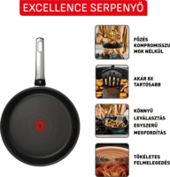 Tefal G3200602 Excellence Wok serpenyő 28cm - Fekete