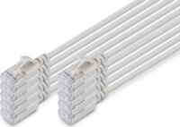 Digitus DK-1632-A-005S-10 F/FTP CAT6A RJ45 Patch kábel 0,5m - Szürke (10db/csomag)