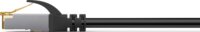 Digitus DK-1644-A-010-OD-10 S/FTP CAT6A RJ45 Patch kábel 1m - Fekete (10db/csomag)