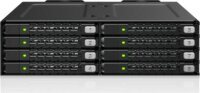 Icy Dock MB998V4P-B ToughArmor 8x 2.5" U.2/U.3 NVMe SSD Hot-Swap Beépítő Keret 5.25" - Fekete