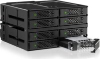 Icy Dock MB508V5P-B ToughArmor 8x 2.5" U.2/U.3 NVMe SSD Hot-Swap Beépítő Keret 2x 5.25" - Fekete