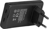 Club 3D CAC-1935 2x USB-C Hálózati Gyorstöltő Adapter 65W - Fekete