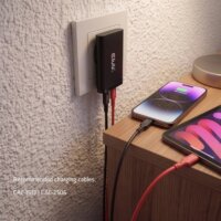 Club 3D CAC-1935 2x USB-C Hálózati Gyorstöltő Adapter 65W - Fekete