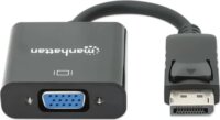 Manhattan 151962 DisplayPort apa - VGA anya Átalakító Adapter 0.15m - Fekete