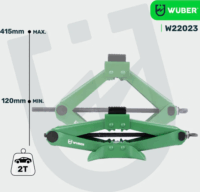 Wuber W22023 Trapéz Autós Emelő max 2T - Zöld