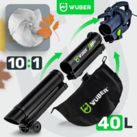 Wuber W43420 Elektromos Lombfúvó/Szívó Aprító funkcióval 3000W