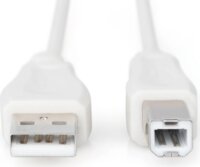 Digitus AK-300102-018-E USB-A apa - USB-B apa 2.0 Adat és Nyomtatókábel 1,8m - Bézs