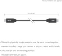 Club 3D CAC-2506 USB-C apa - USB-C apa Töltőkábel 240W 2m - Fekete
