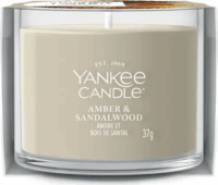 Yankee Candle Amber & Sandalwood - Borostyán & Szantál Illatgyertya 37g - Barna