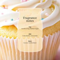 Yankee Candle Vanília Cupcake Illatgyertya 110g - Fehér
