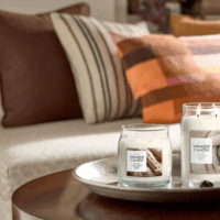 Yankee Candle Warm Cashmere - Meleg Kasmír Illatgyertya 368g - Krém