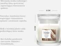 Yankee Candle Warm Cashmere - Meleg Kasmír Illatgyertya 110g - Krém