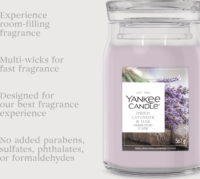 Yankee Candle Szárított Levendula & Tölgy Illatgyertya 567g - Lila