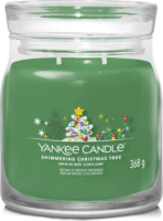 Yankee Candle Csillogó Karácsonyfa Illatgyertya 368g - Zöld