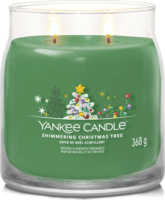 Yankee Candle Csillogó Karácsonyfa Illatgyertya 368g - Zöld