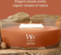 WoodWick Pumpkin Praline - Tökös Praliné Illatgyertya 453g - Barna