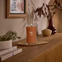 WoodWick Saffron Smoke - Sáfrányfüst Illatgyertya 609g - Barna