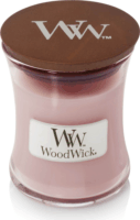 WoodWick Rosewood - Rózsafa Illatgyertya 85g - Rózsaszín