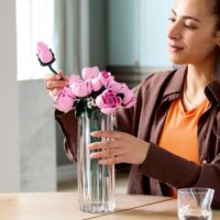 LEGO 10374 Botanicals - Rózsaszín Rózsa Csokor