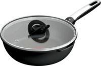 Tefal G3208402 Excellence Wok serpenyő Üveg fedéllel 24cm - Fekete