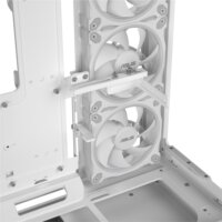 Asus PRIME AP304 TG ARGB Midi Torony Számítógépház + 4db 120mm ventilátor - Fehér