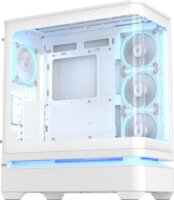 Asus PRIME AP304 TG ARGB Midi Torony Számítógépház + 4db 120mm ventilátor - Fehér