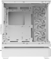 Asus PRIME AP304 TG ARGB Midi Torony Számítógépház + 4db 120mm ventilátor - Fehér