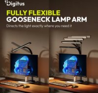 Digitus DA-90490 LED Asztali Lámpa 7W 50cm - Fekete