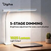 Digitus DA-90491 LED Asztali Lámpa 7W 50cm - Fehér