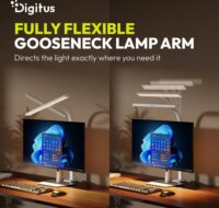 Digitus DA-90491 LED Asztali Lámpa 7W 50cm - Fehér