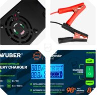 Wuber W14018 mikroprocesszoros Autó Akkumulátor töltő 10A 6-150 Ah